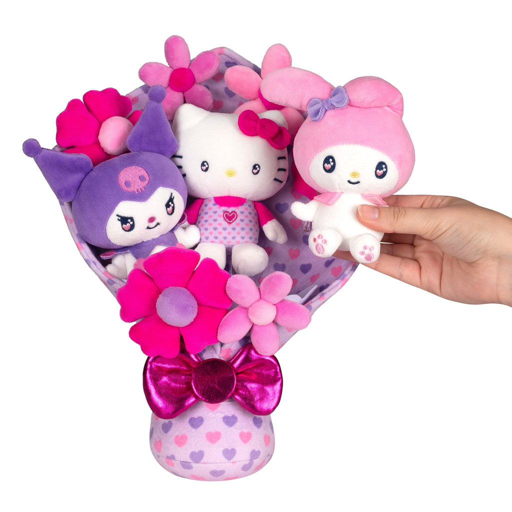 Hello Kitty and Friends  12-Inch Plush Special Valentine's Bouquet