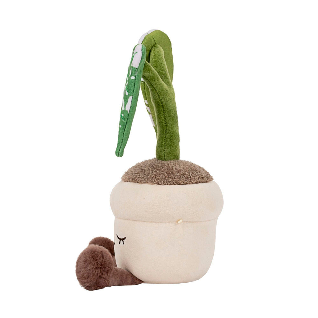 Greenhouse by Russ 12-Inch Grey Monstera Plant Plush