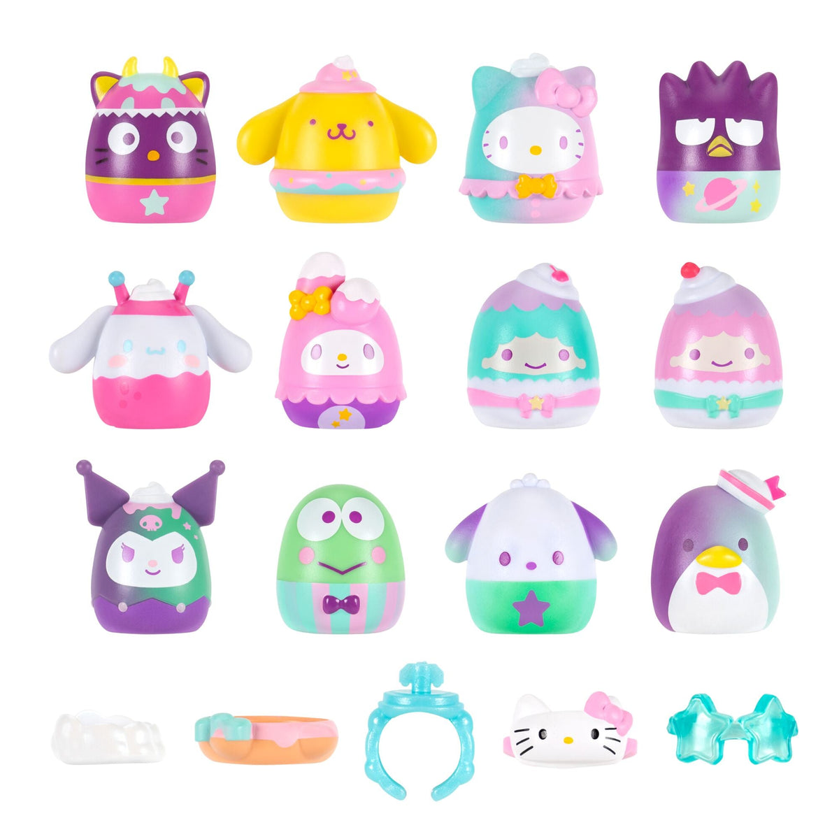 Squish-a-longs Hello Kitty and Friends Dreamland 12-Pack