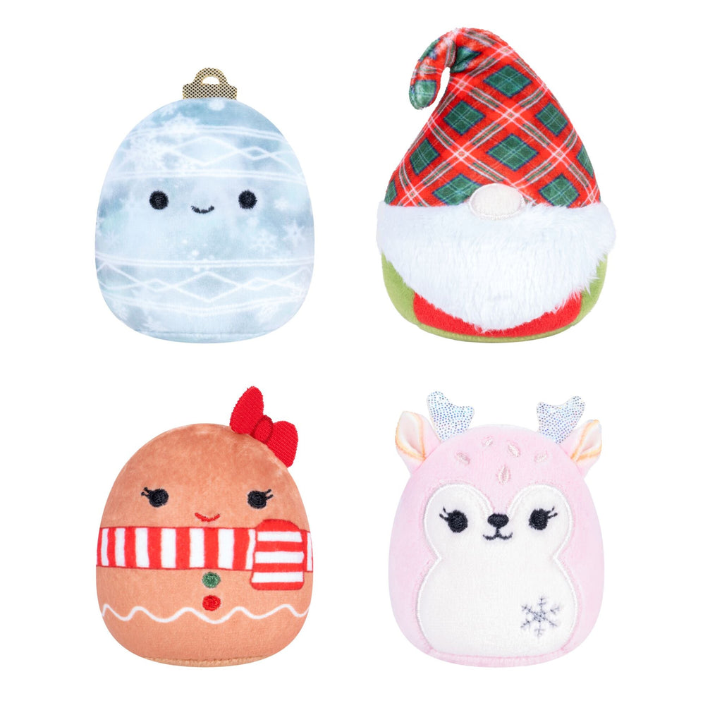 Squishmallows 4-Pack Micromallows Holiday Wreath - New Squishmallows