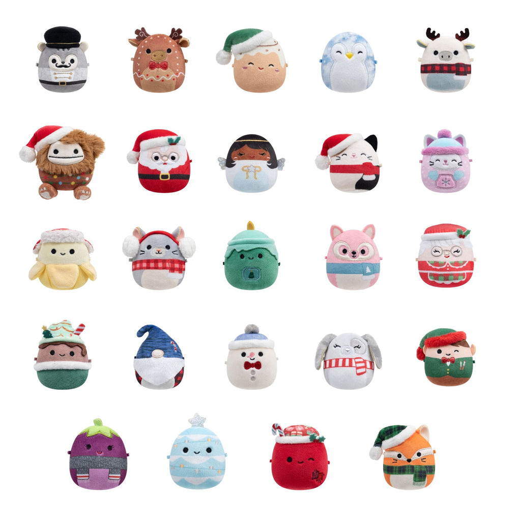 Squishmallows 24-Day Micromallows Holiday Plush Advent Calendar