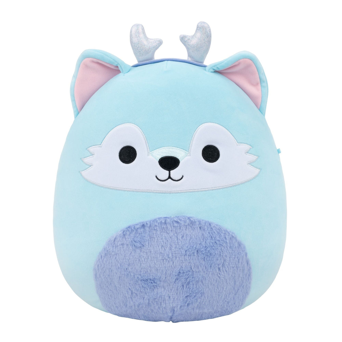 12-Inch Hyde the Blue Wolf with Silver Antlers
