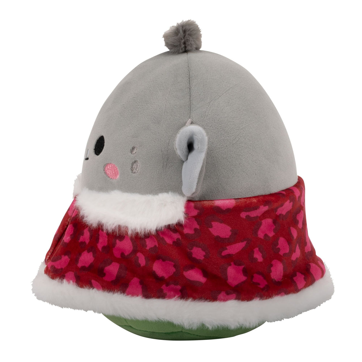 Booga the Grey Ogre in Red and Green Winter Outfit