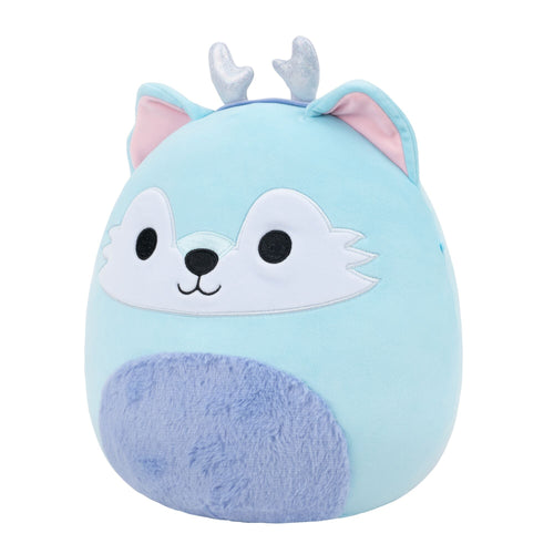 12-Inch Hyde the Blue Wolf with Silver Antlers
