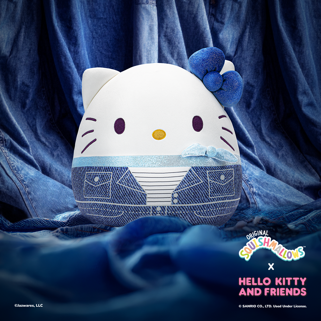 Hello Kitty and Friends 12-Inch Denim Hello Kitty Squishmallows - Online Exclusives