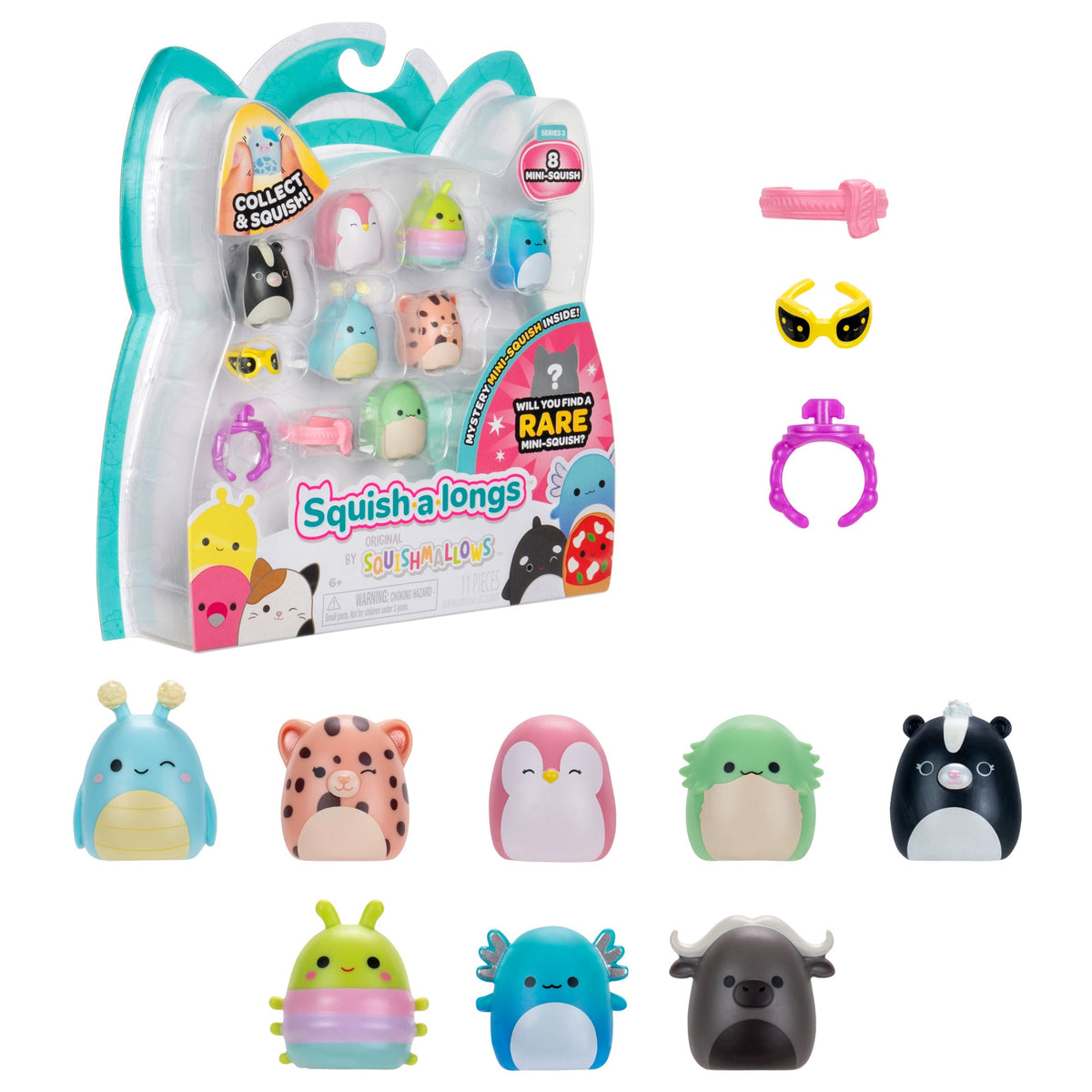 Squish-a-longs Mini-Squish 8-Pack Style 1