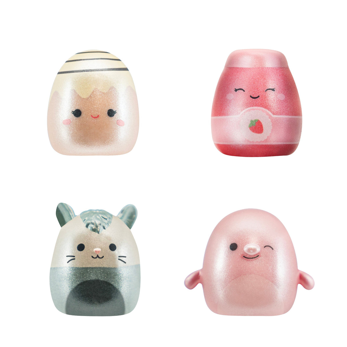 Squish-a-longs Clip & Go - Includes 3 Mini-Squish & Clip Case