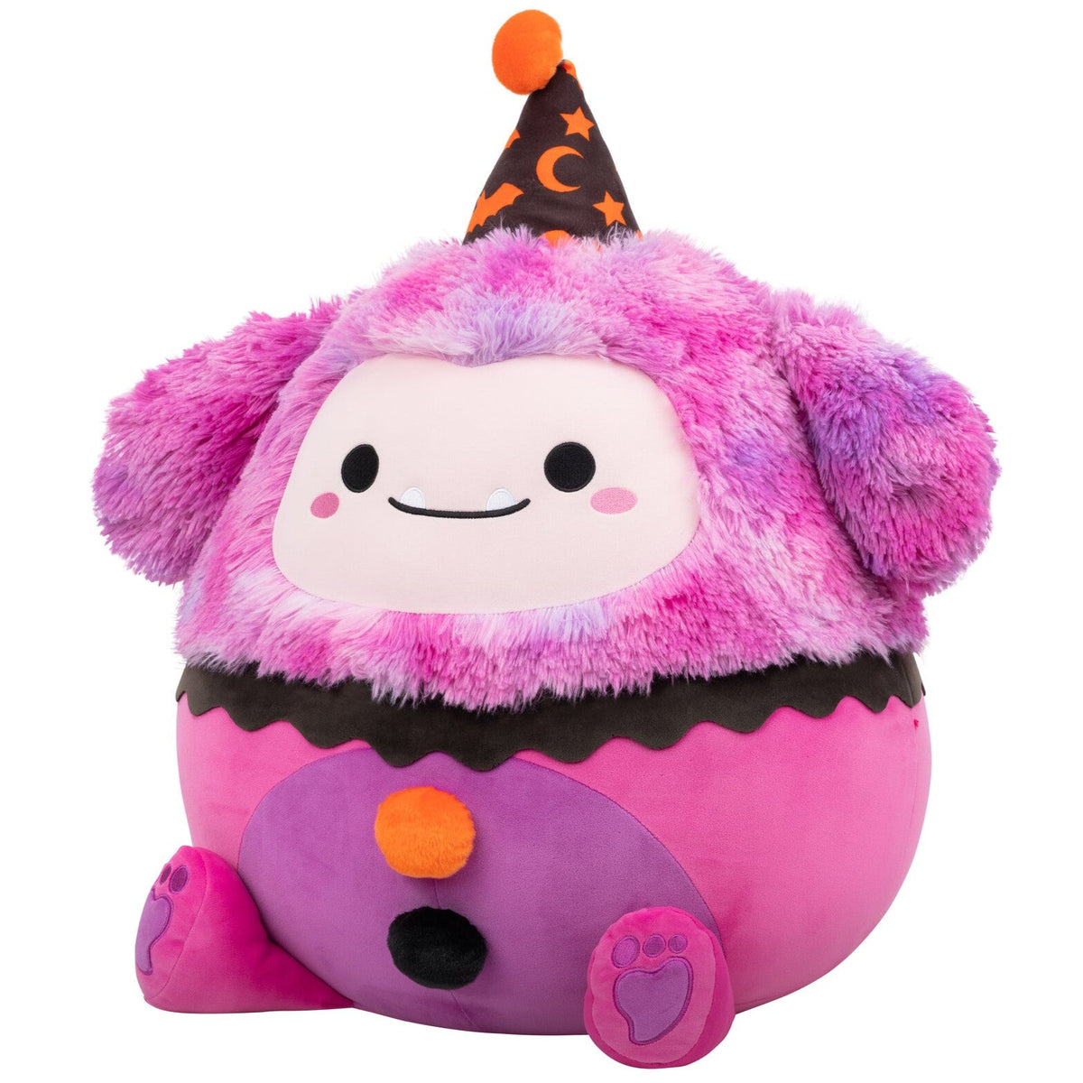 20-Inch Woxie the Magenta Bigfoot in Clown Costume