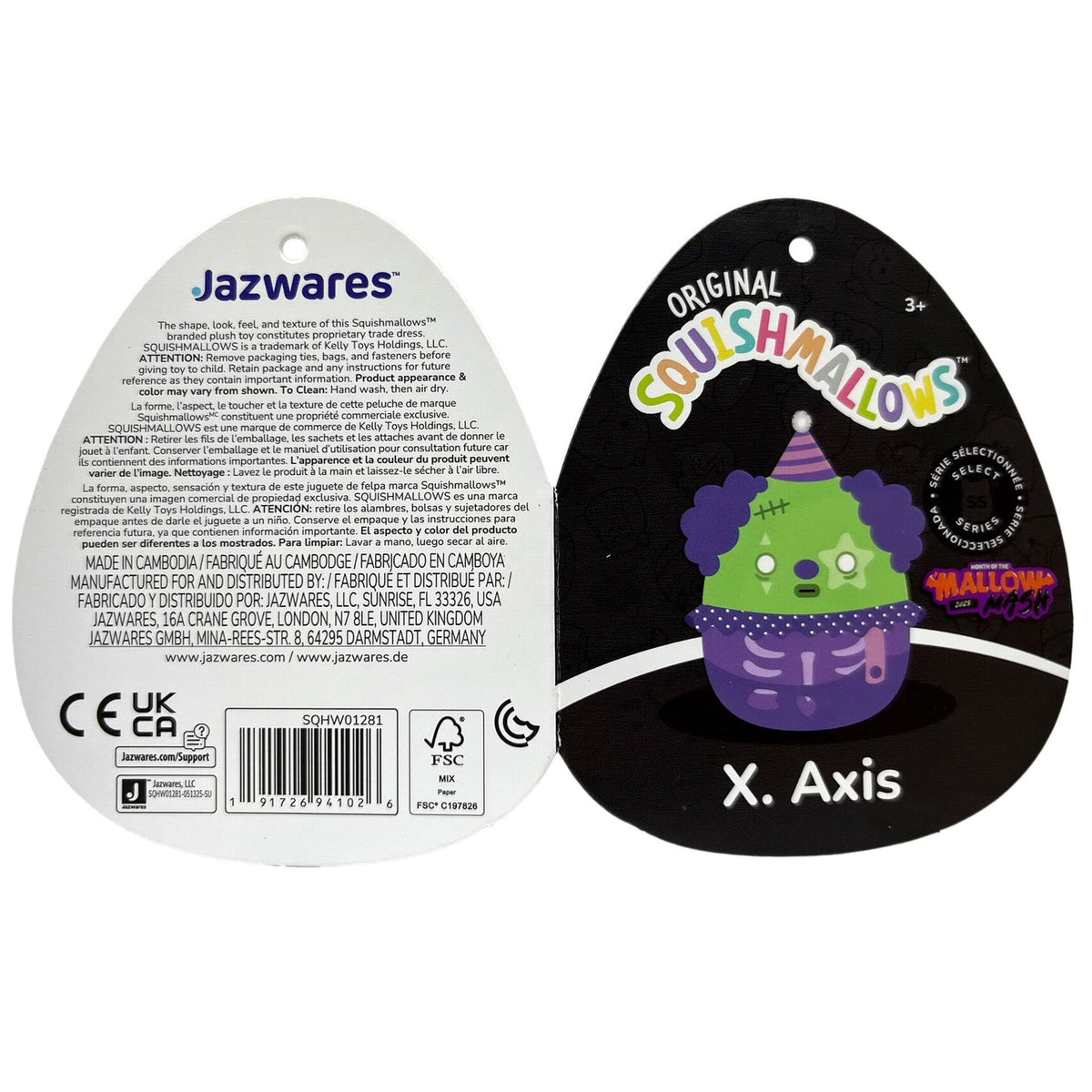 12-Inch Select Series X. Axis the Zombie Clown
